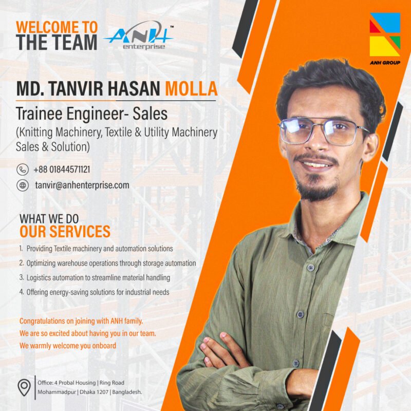 Meet Our New Trainee Engineer(sales) MD. Tanvir Hasan Molla